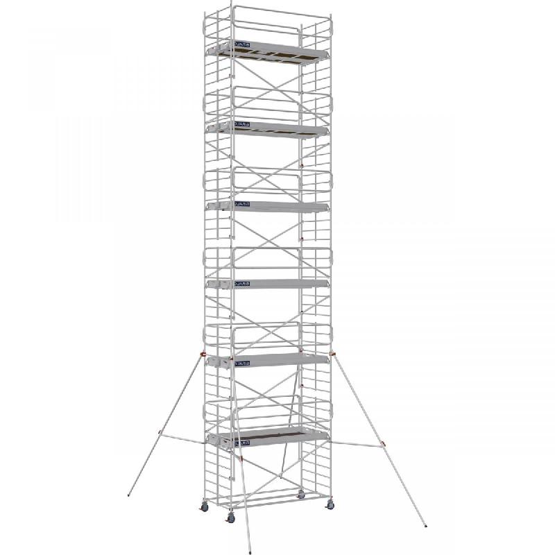 Échafaudage roulant aluminium DOCKER 150 version garde-corps EXMDS - Hauteur de travail : 13,90 m - DUARIB - 7230122_0