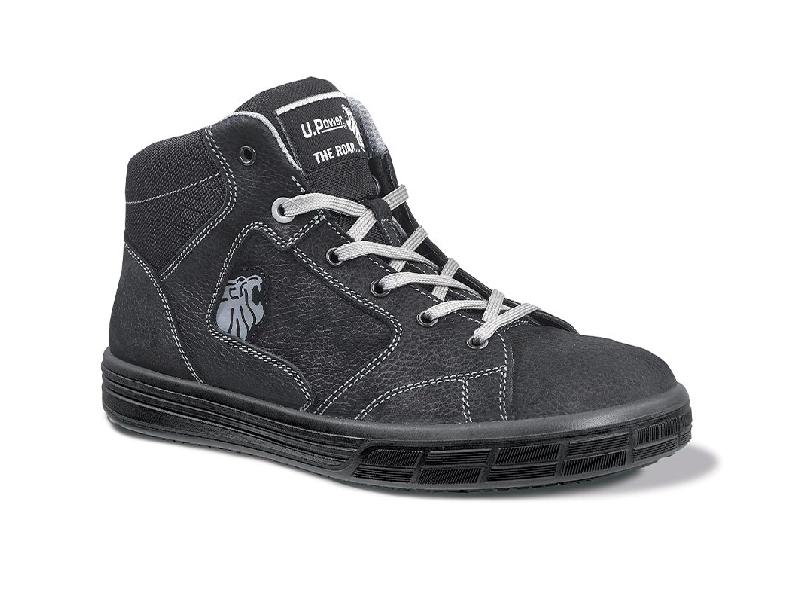 Baskets de sécurité hautes lion s3 src tige en cuir hydrofuge t38 noir/gris - u-power - sn10014_lion 38 - 614749_0
