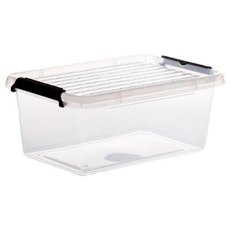 Boîte de rangement clip 4,5L transparent - Paris Prix - pratique et astucieuse_0