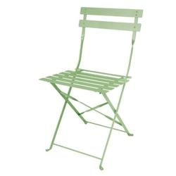 Bolero Pavement Style Chaises pliantes en acier vert clair (pack de 2) (2 pièces) - FT270_0