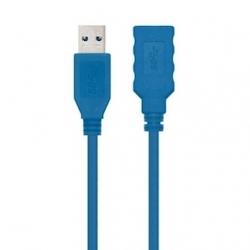 Câble d'extension USB 3.0 Nanocable 10.01.0902-BL/ USB Mâle - USB Femelle/ 2m/ Bleu - 34832_0