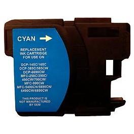 Cartouche jet d'encre compatible Brother MFC 290/490/790/990/5490 (LC980/LC1100/LC61) - Cyan 19ml - Modèle 00691XC_0