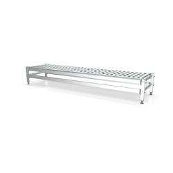 CORECO Rayonnage Bas 1090X250X400 - Pour Usage Alimentaire - Structure Aluminium Anodis E - Clayettes En Poly Thyl Ne Qualit Alimentaire B1000F4 - B10_0