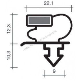 Joint JCA194G - pièce détachée pour chambre froide - coloris gris - cadre sur mesure disponible_0