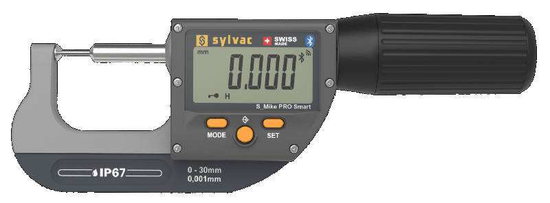 Micromètre professionnel S_Mike PRO Cylindrique Ø2 - Bluetooth - Haute précision_0