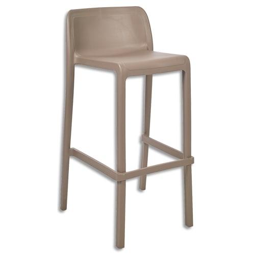 Tabouret haut MTI - modèle extérieur taupe - MTATTIC-TAUPE_0