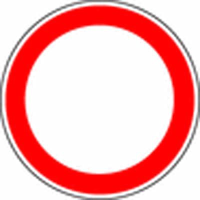 Panneau de signalisation - interdiction vierge_0