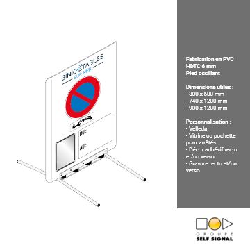 Panneau sur pied oscillant_0
