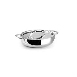 Plat rond avec couvercle triply 14 cm -  Argent Rond Aluminium Ibili 20x15 cm - argenté aluminium 8411922479591_0