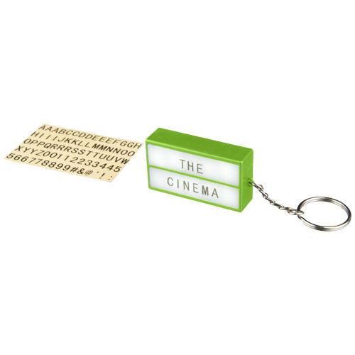 Porte-clé publicitaire avec LED Cinema - 11811403 - Lampe LED avec signes rétro et autocollants_0