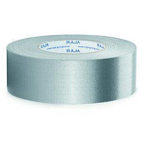 RAJA Ruban adhésif toile brillant étanche 50 mm x 51 m - Gris - Lot de 3_0