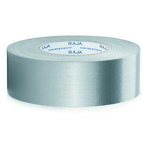 RAJA Ruban adhésif toile brillant étanche 50 mm x 51 m - Gris - Lot de 3_0