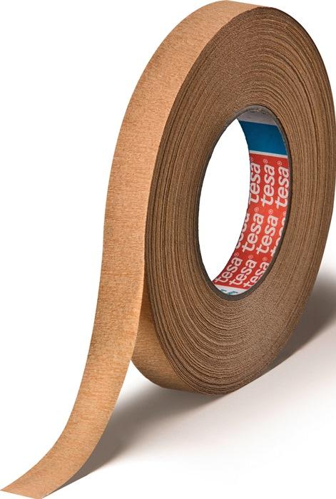 Ruban crêpé tesakrepp® 4319 fortement crêpé marron clair longueur 50 m largeur 19 mm rouleau TESA_0