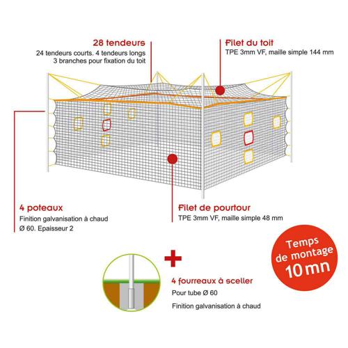 STRUCTURE DE HOME-BALL A SCELLER