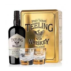Teeling small batch coffret + 2 verres irish whisky + tin box gold 70cl 46% - 5391523276719_0