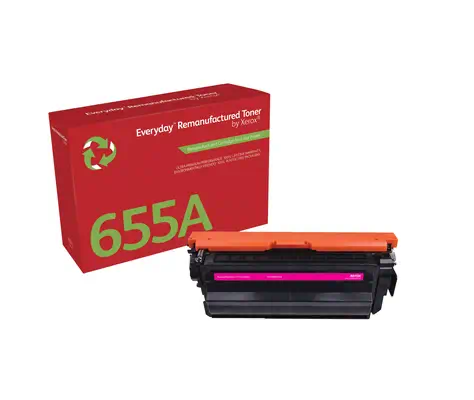 Toner remanufacturé Magenta Everyday¢ de Xerox compatible avec HP 655A (CF453A), Capacité standard_0