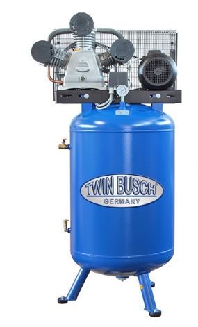 Tw 2801s - compresseur à air comprimé cuve verticale 270 l - twin busch - 880 l / min_0