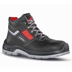 U-Power - Chaussures de sécurité hautes hydrofuges DEVASTATE - Environnements humides - RS S3 SRC Noir / Rouge Taille 37 - 37 noir matière synthét_0