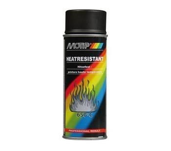 AEROSOL PEINTURE HAUTE TEMPERATURE  NOIR MAT