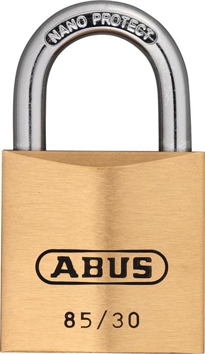 Cadenas cylindrique 85/30 GL - largeur 30 mm - laiton - fermeture identique 0402 - ABUS_0