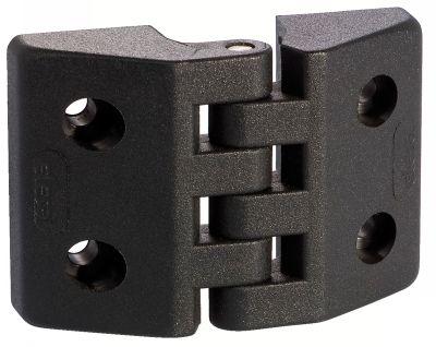 Charnière en technopolymère - large - vis 6 pans creux (37-23) - axe inox - résistance chimique_0