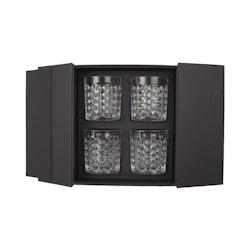 Coffret 4 verres à whisky Lounge et mixologie The Home Deco Factory - multicolore 3664944211624_0