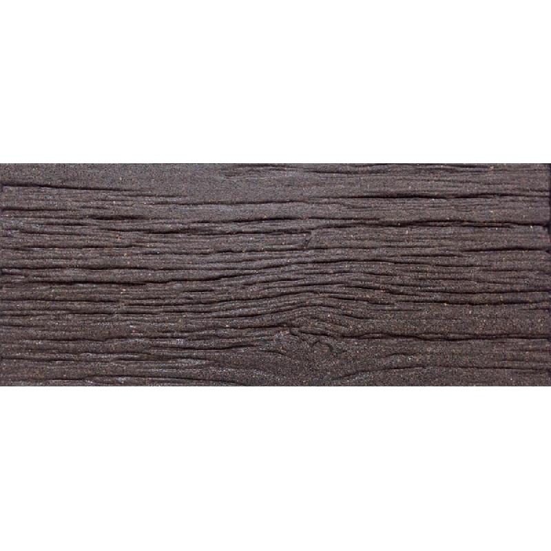 Dalle chemin de fer marron - aspect bois naturel - en caoutchouc recyclé - 25x60cm PRGOMPJ001_0