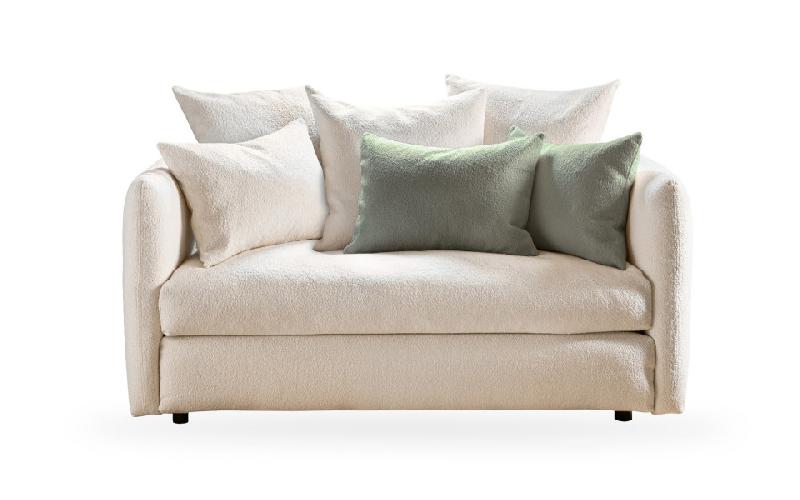 Fauteuil XL Faro 130 cm - Home Spirit - Style baroque en velours avec structure robuste et coussins en plumes_0