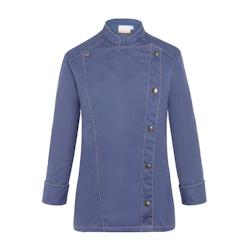 KARLOWSKY Veste de cuisine femme, jean , manches longues , VINTAGE BLUE , 44 - 44 bleu 4040857044594_0