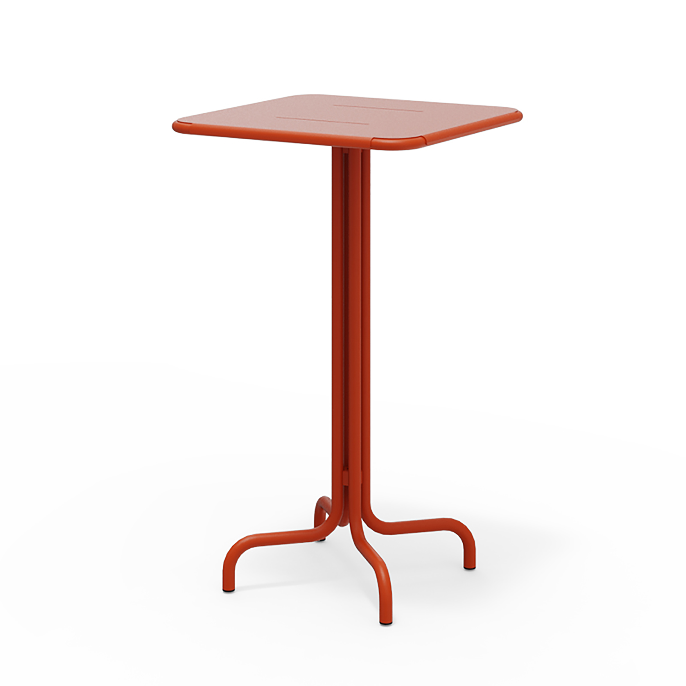 Mange-debout EOLIA - Plateau carré 650×650 - Fixe ou rabattable - Traitement anti-rouille_0