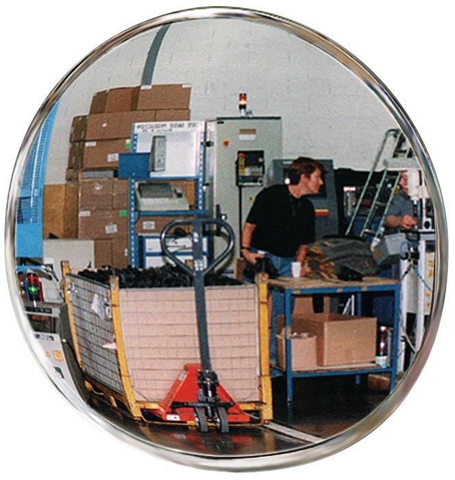 Miroir de contrà´le/sécurité D.600 mm paroi arrière noire avec fixation 8 m SPL_0