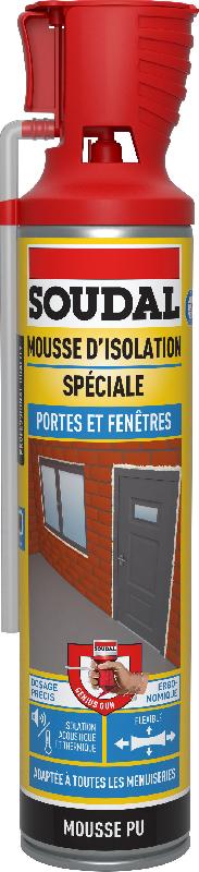 Mousse expansive universelle SOUDAL - 500 ml, pour tous supports, isolation thermique et acoustique_0