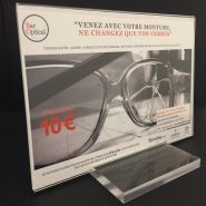 Porte-visuel de comptoir - carton plein - format A6 horizontal - longueur 10 cm_0