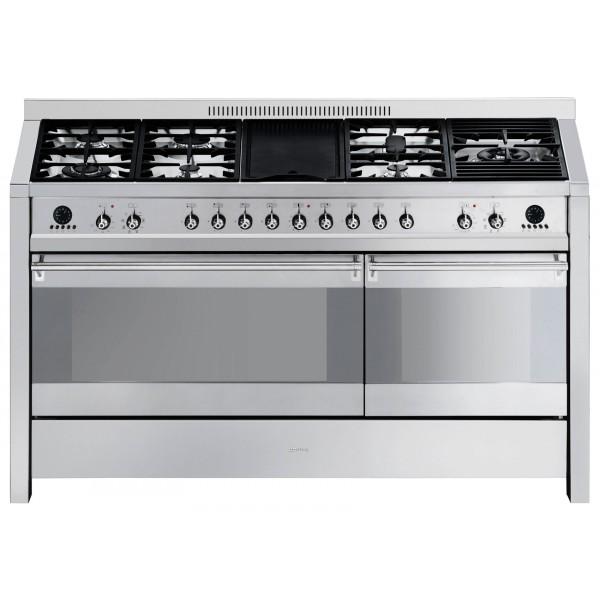 SMEG - CUISINIÈRE GAZ CENTRE DE CUISSON 150CM OPERA CS150-8 (CS 150 8) INOX_0