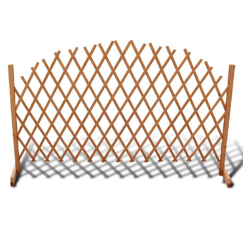 Vidaxl clôture en treillis bois solide 180x100 cm 41296_0
