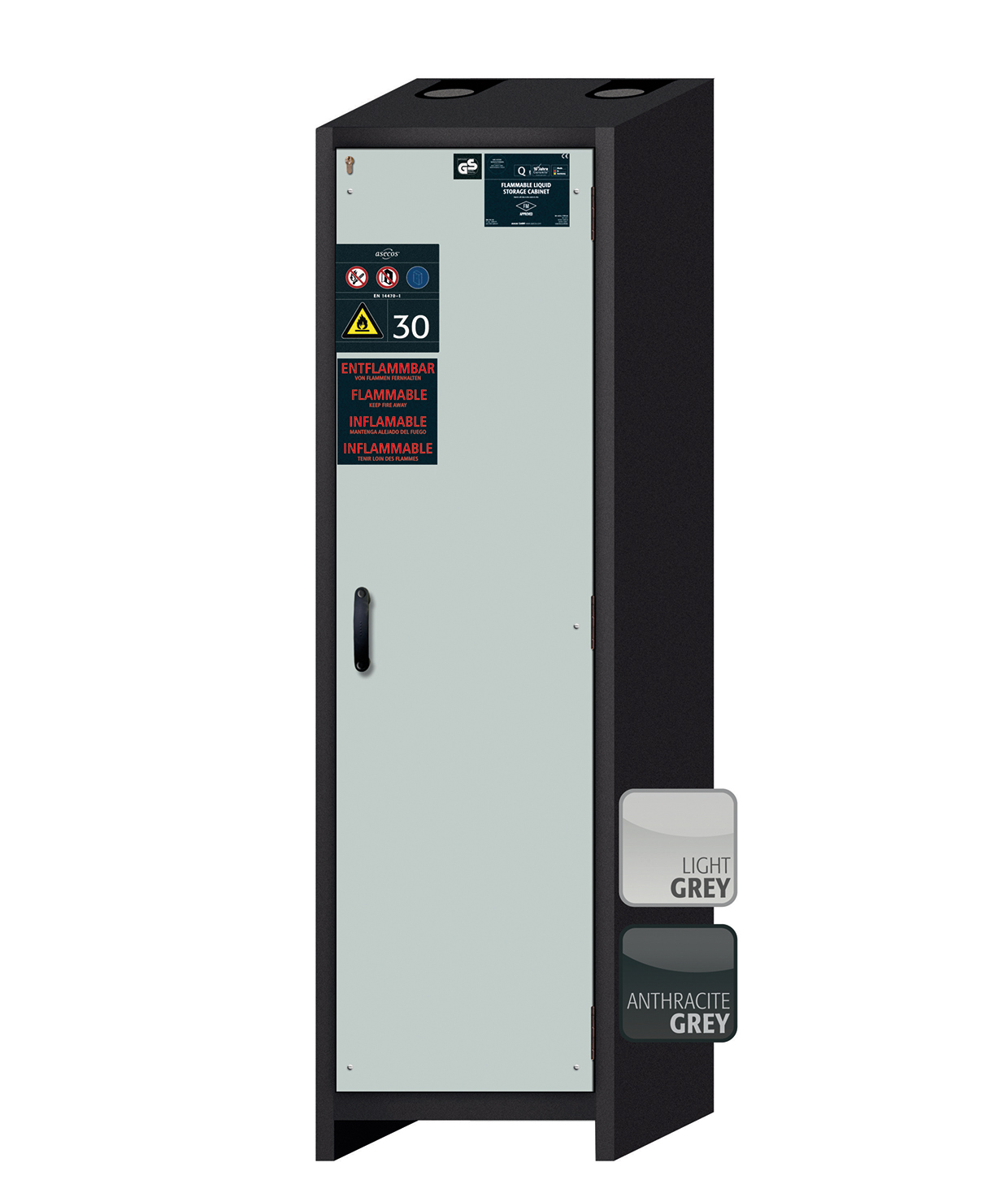 Armoire de sécurité Q-CLASSIC-30 modèle Q30.195.056.FU.WDASR - réf 37583-061-37596 - stockage substances dangereuses inflammables selon NF EN 14470-1_0