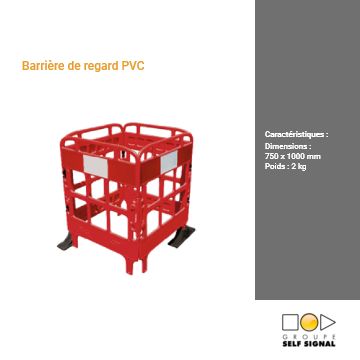 Barrière de regard en PVC - Dimensions 750 x 1000 mm - Poids 2 kg_0