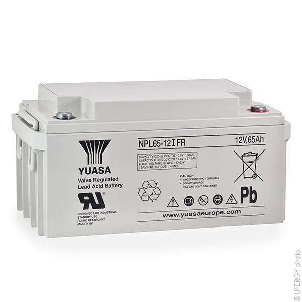 BATTERIE PLOMB AGM YUASA NPL65-12IFR 12V 65AH M6-F_0