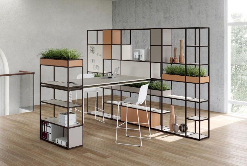 Bureau avec bibliothèque modulaire Q18_0