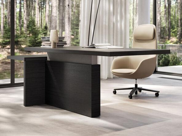 Bureau d'exception réglable en hauteur Mux70 - placage et Fenix - Frezza_0