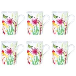 Coffret de 6 mugs Tutti Fiori 30 cl -  Blanc Rond Porcelaine Table Passion - blanc porcelaine 3106232370762_0