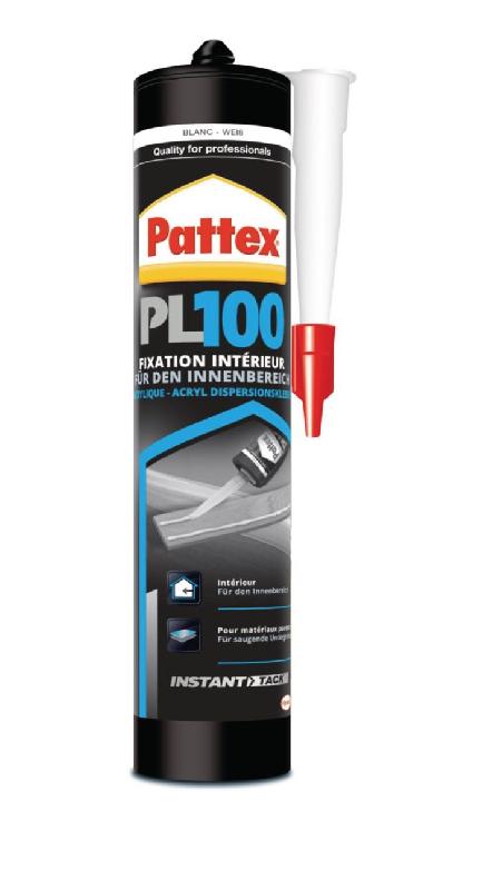 Colle fixation pl100 high tack blanc 380g - PATTEX - 1726674 - 462451_0