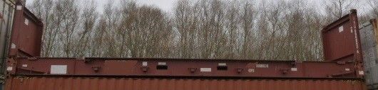 Conteneurs flat rack 40' standard - structure acier ISO avec plancher bois pour charges volumineuses_0