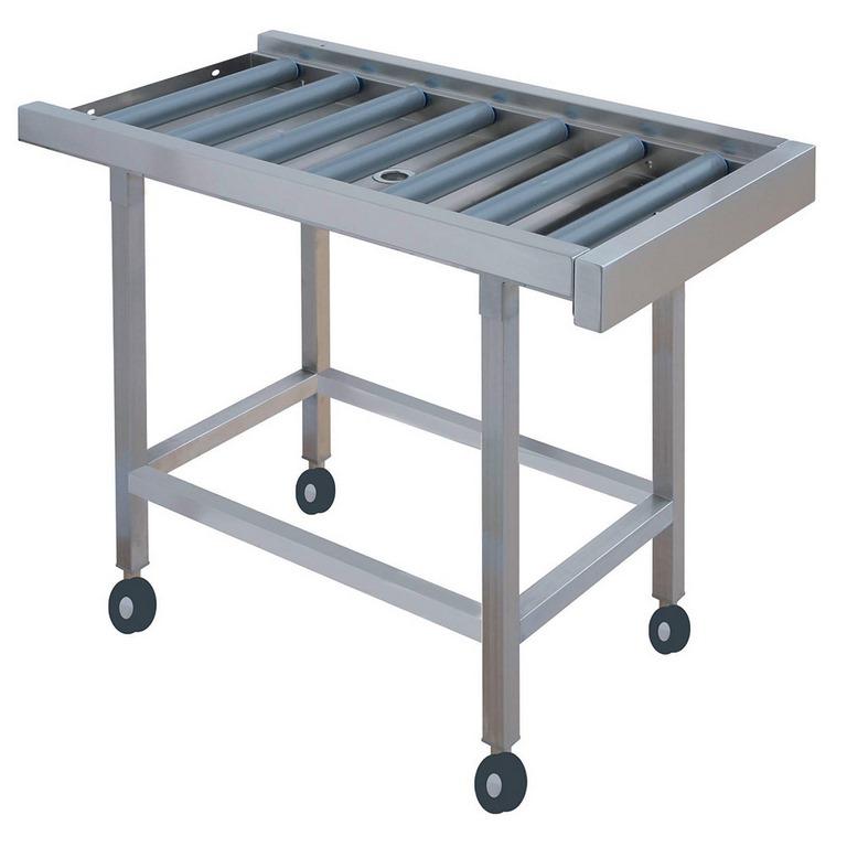 Convoyeur à rouleaux sur roues - rouleaux en PVC - DRR-165 - 1645x640x875 mm_0