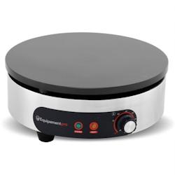 Crêpière professionnelle électrique 40 cm - 3000W - 230V - Plaque en acier - Thermostat ajustable - EquipementPro - 4015613437712_0