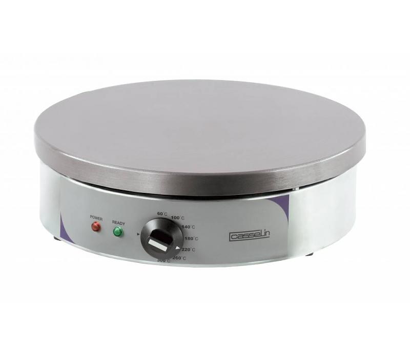 Crêpière ronde inox Casselin - électrique - Ø400mm - 2,7kW - H130mm - professionnelle_0