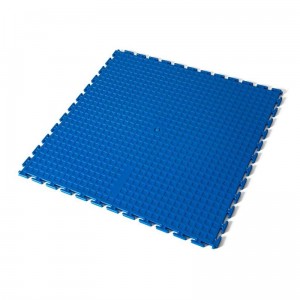 Dalle pvc pastille bleu - 100% PVC vierge - RAL 5019 - 500mm x 500mm_0