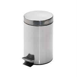 García de Pou Garcia de Pou 1 Unités - Poubelle À Pédale Avec Réceptacle Intérieur 3 L Ø 17X24,5 Cm Argente Inox - inox 162.28_0