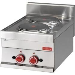 Gastro M Fourneau inox électrique 2 plaques, 3000 W, 400 V - TRI - 5050984691096_0