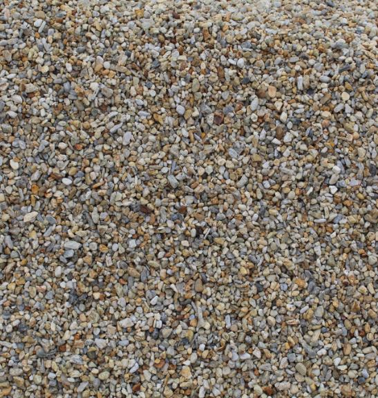 Gravier roulé lavé décoratif - nuances beige, marron et ocre - granulométrie 4 à 10 mm_0
